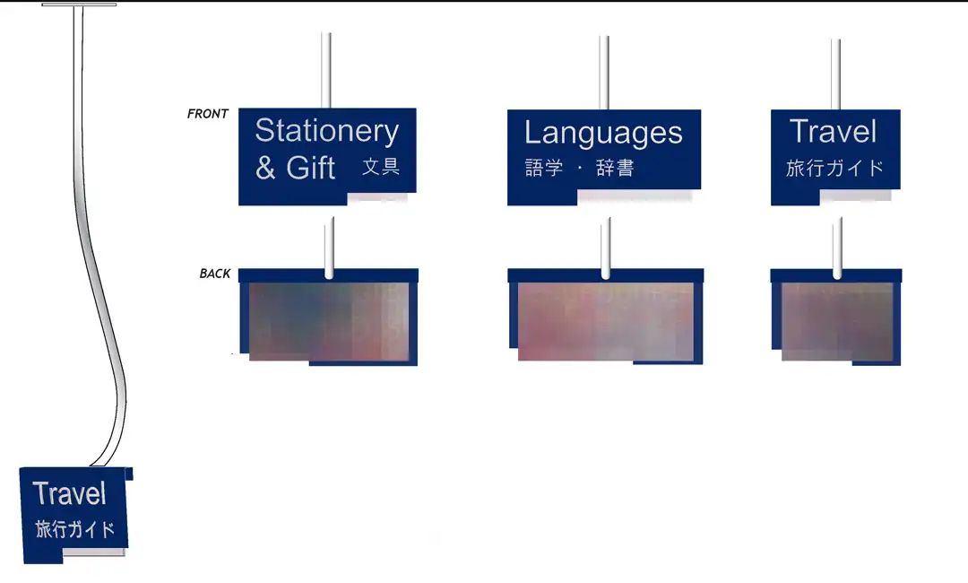 Kinokuniya NY graphics